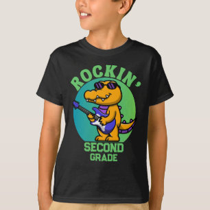 Camiseta Crocodilo Musical De Volta À Escola De Grau Person