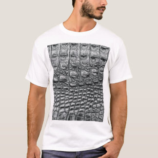 Camiseta Crocodilo Noir: Preto Couro Mito
