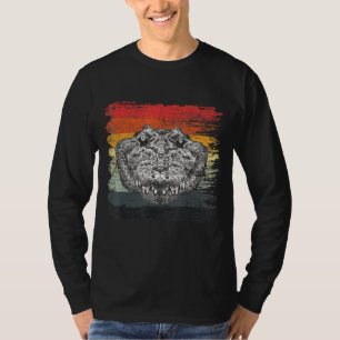 Camiseta Crocodilo Retroralligator Réptil Gator