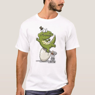 Camiseta Crocodilo Saindo de um Ovo