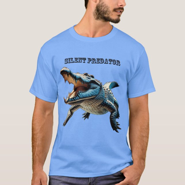 Camiseta Crocodilo submarino de água salgada com URM de boc (Frente)