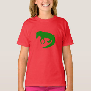 Camiseta Crocodilo verde da zebra do animal selvagem