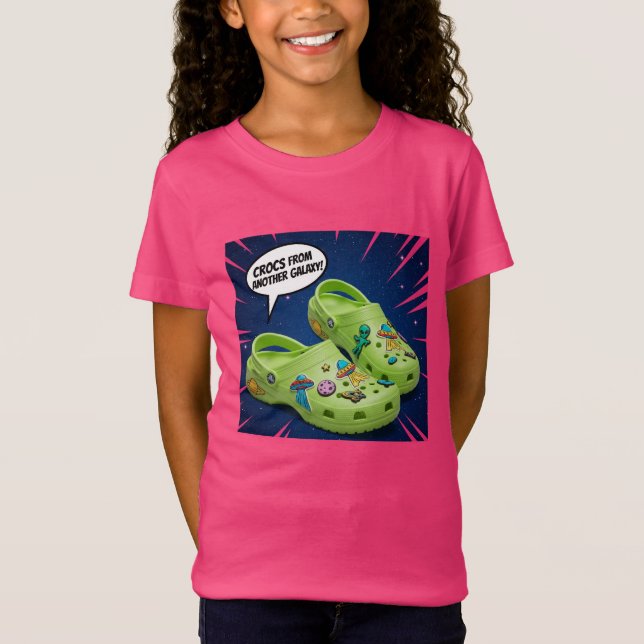 Camiseta  Crocs from Another Galaxy, by Natasha Us   (Frente)