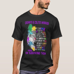 Camiseta Crohn e Colite Eu conheço todas as coisas e sou Su