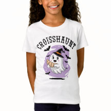 Croissant Assombrado de Fantasma de Halloween Fofo