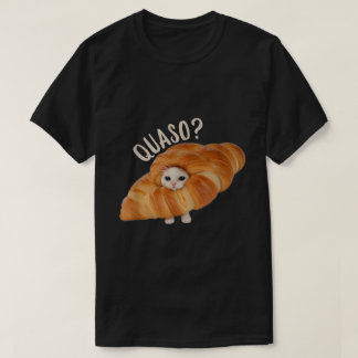 Camiseta Croissant Cat Meme Shirt for Food Lovers