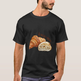 Camiseta Croissant Lover Kwa-Son Cute Engraçado