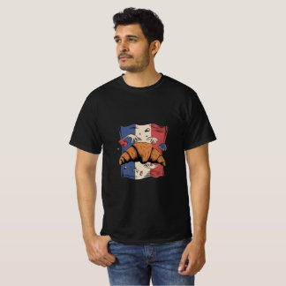 Camiseta Croissant with hands funny men t-shirt design