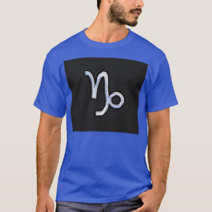 Camiseta Cromo como Capricórnio Zodiac Símbolo na Pele Cobr