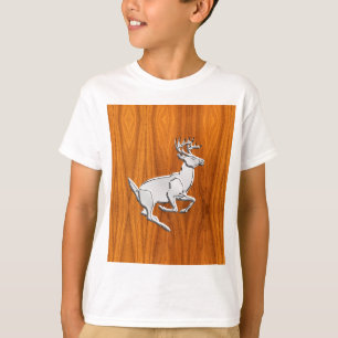 Camiseta Cromo de prata como cervos Running no impressão