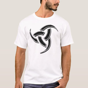 Camiseta Cromo triplo do chifre de Odin