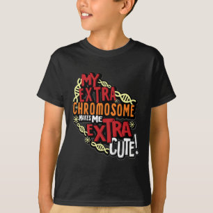 Camiseta Cromossoma Mundo Abaixo Dia das Mulheres Crianças