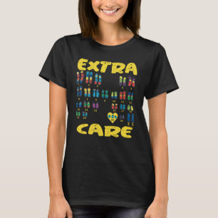 Camiseta Cromossomas Extra Care Trisomy 21 XX
