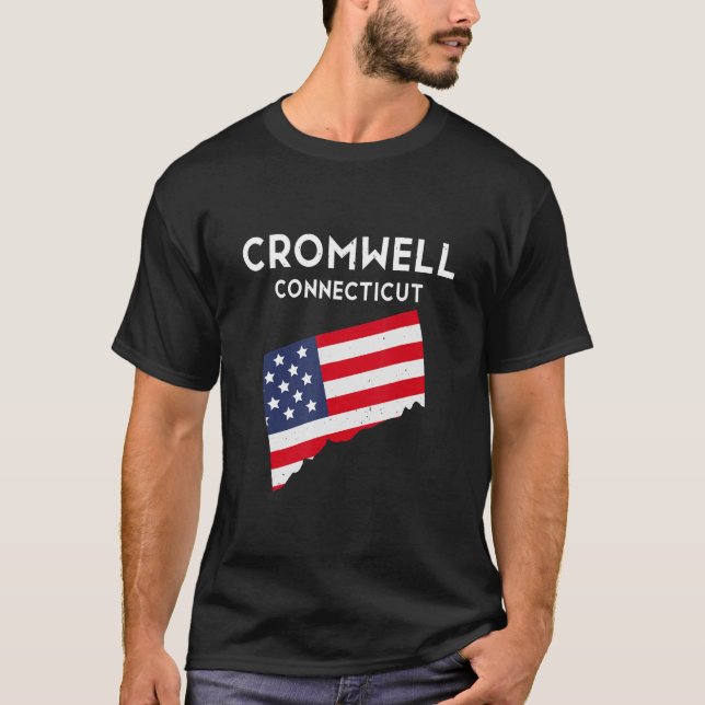 Camiseta Cromwell Connecticut EUA State America Viagem Conn (Frente)