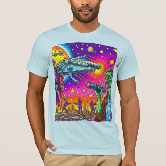 Camiseta "Crônicas Cósmicas Mortas" (Frente)