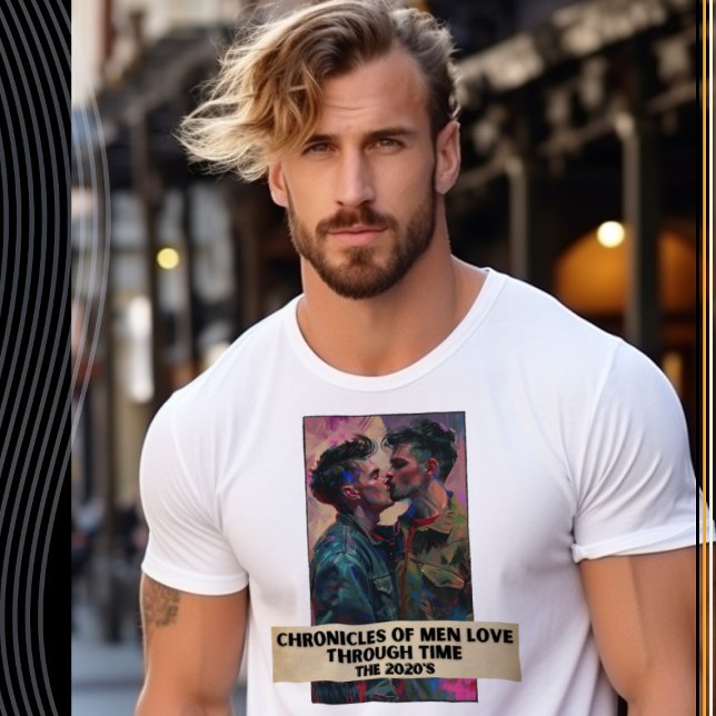 Camiseta Crônicas de homens amam pelo tempo, a década de 20 (Criador carregado)