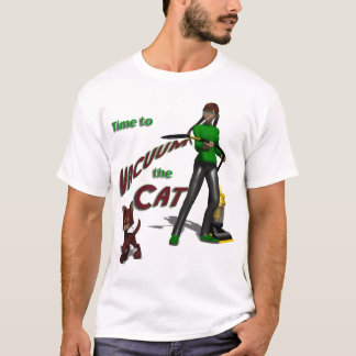 Camiseta Cronometre para limpar o gato