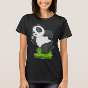 Camiseta Cronômetro de corrida do Panda Runner