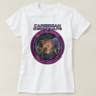 Camiseta Crononautas Caribenhos Sustentabilidade Eco Futuro