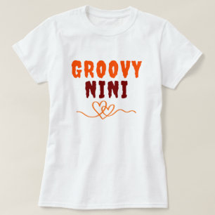 Camiseta Cropped Amante de Nana Groovy Vintage
