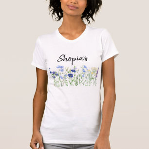 Camiseta Cropped Personalizada Nome Selvagem Botân