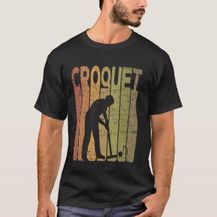 Camiseta Croquet Jogador de Croquet Vintage Amante de Croqu