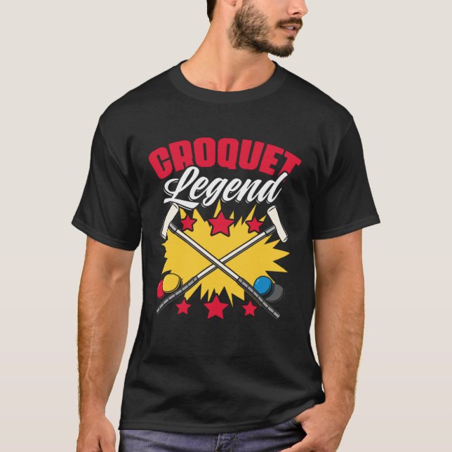 Camiseta Croquet Legend  Croquet Player Croqueting Croquet (Frente)