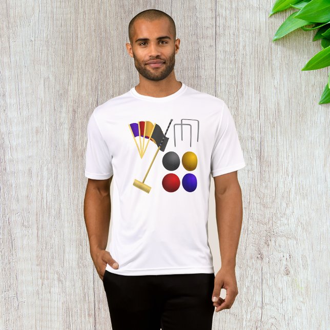 Camiseta Croquet Set Mens Ative Tee (Criador carregado)