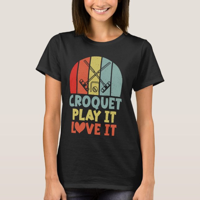 Camiseta Croquet Tocar Ele Adora Croquet (Frente)