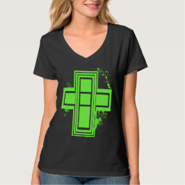 Camiseta Cross com Grafite Verde Lima