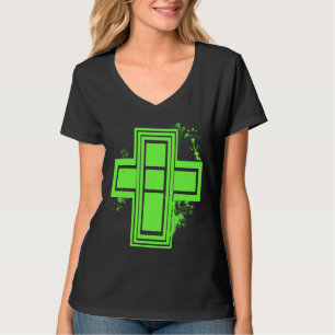 Camiseta Cross com Grafite Verde Lima