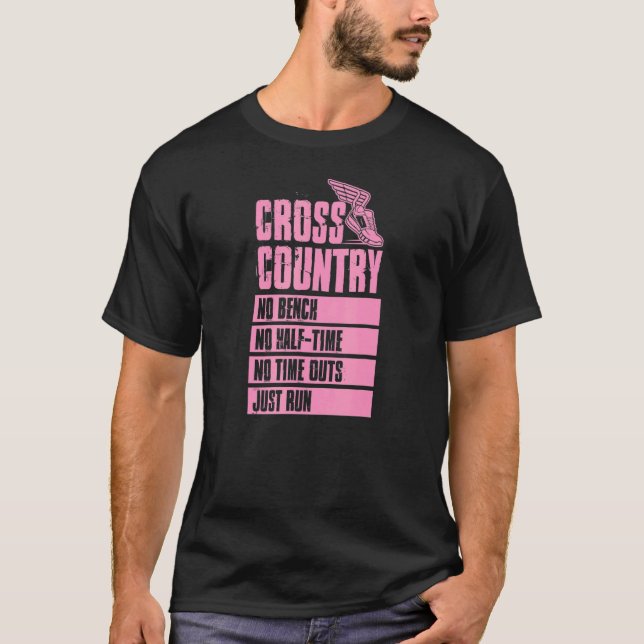 Camiseta Cross Country No Bench No Half Time No Timeouts Ju (Frente)