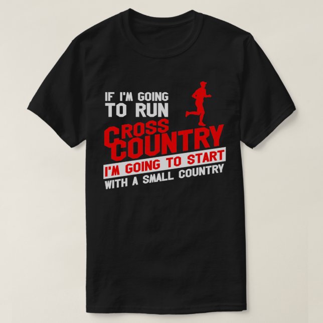 Camiseta Cross Country Running Gift I XC Run Runner 6 (Frente do Design)