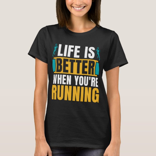 Camiseta Cross Country Running Life Is Better When Athletic (Frente)