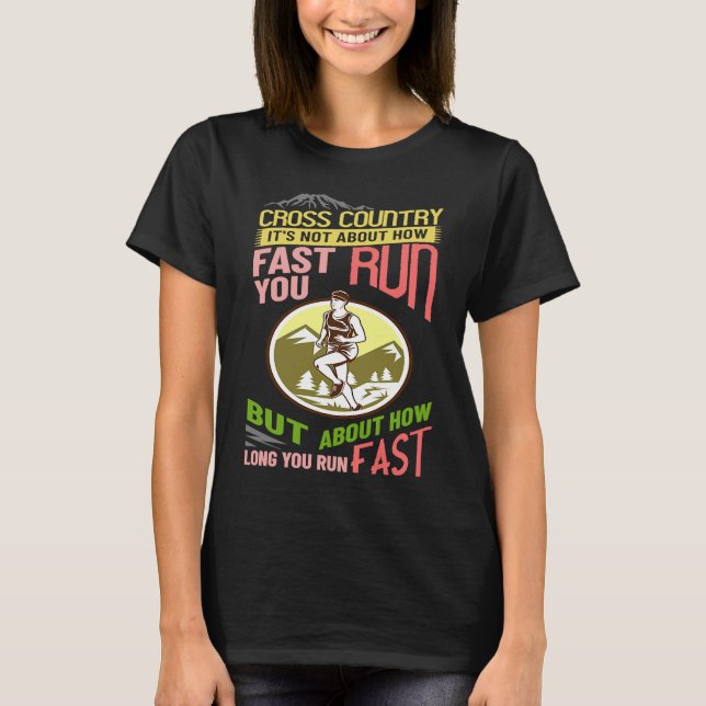 Camiseta Cross Country Running XC Run Race Coach (Frente)