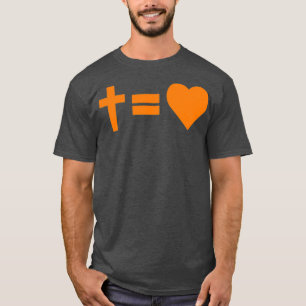 Camiseta Cross Equals Love Orange