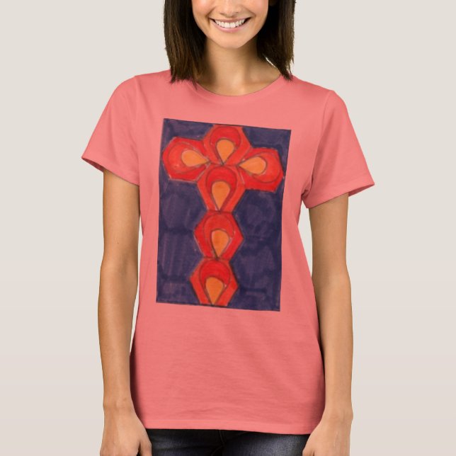 Camiseta Cross Motif Basic Ladies T-Shirt (Frente)