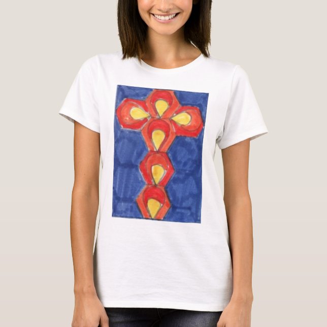 Camiseta Cross Motif Basic Ladies T-Shirt (Frente)