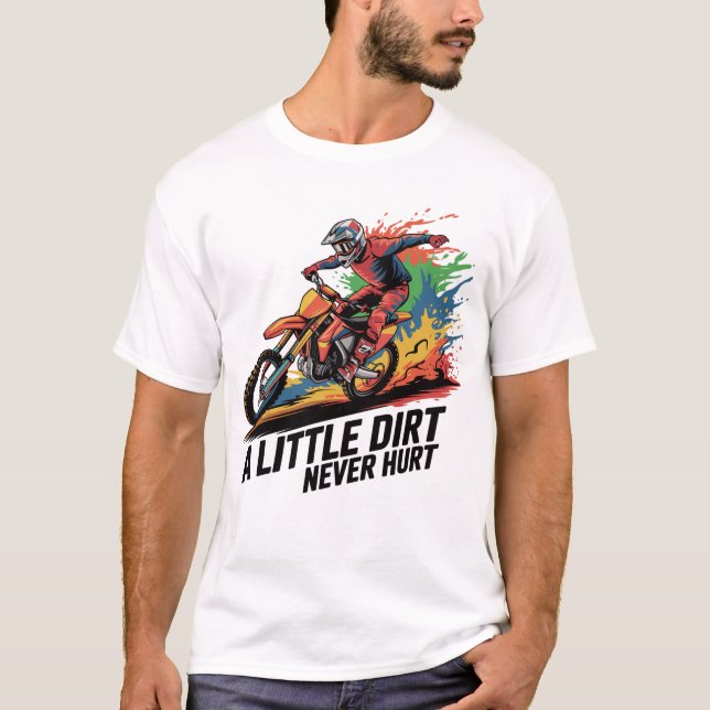 Camiseta Cross-Style – Dreck ist Freiheit (Frente)
