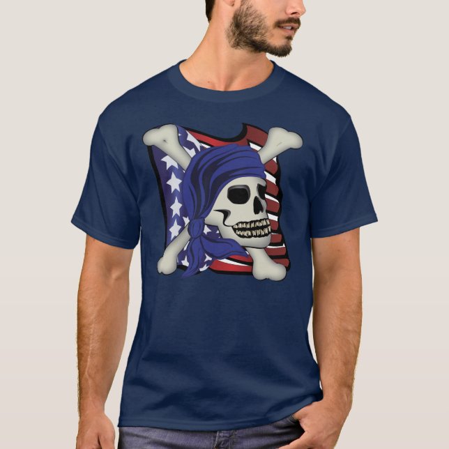 Camiseta Crossbones EUA (Frente)