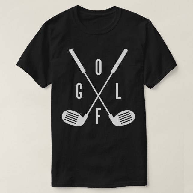 Camiseta Crossed Golf Clubs For Golf Player (Frente do Design)