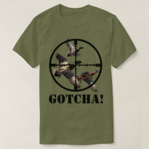 Camiseta Crosshairs da caça do pato
