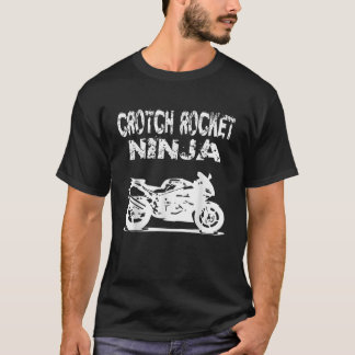 Camiseta Crotch Rocket Motorcycle Rider Ninja T Shirt