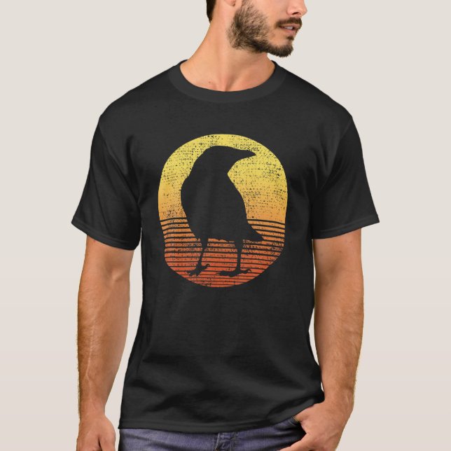 Camiseta Crow Bird Gift Raven Vintage (Frente)