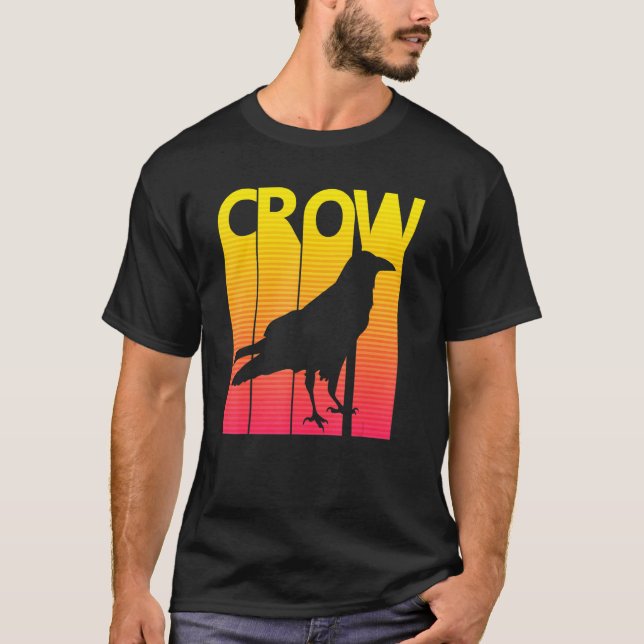 Camiseta Crow Bird Retro Costume (Frente)
