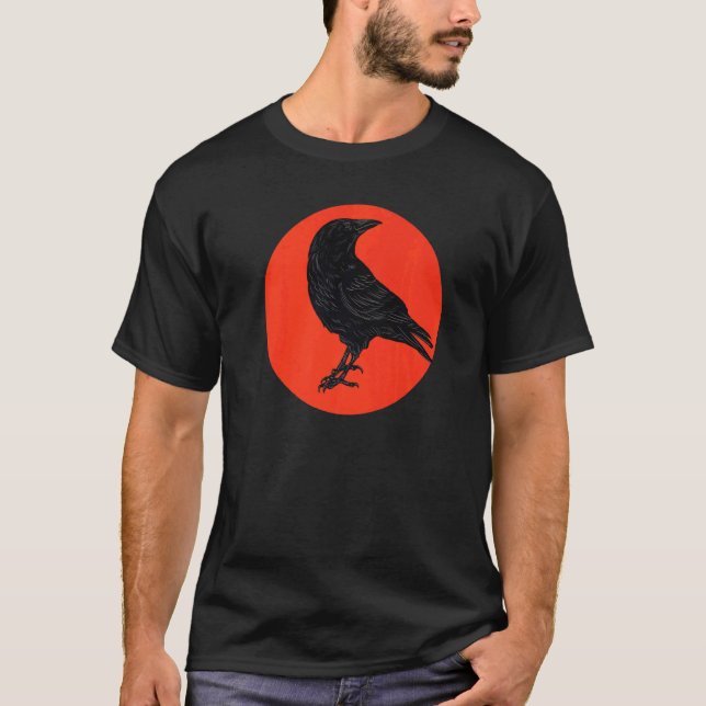 Camiseta Crow Bird Viking Crow (Frente)
