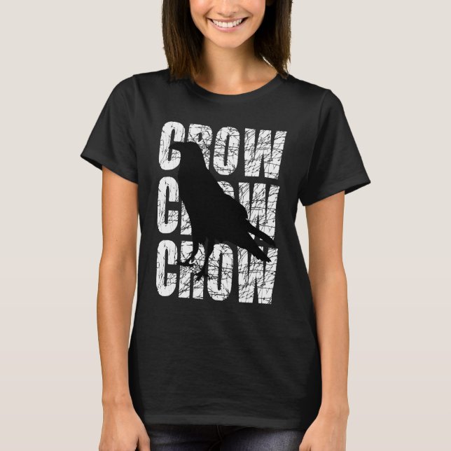 Camiseta Crow Clever Raven Crow Blackbird (Frente)