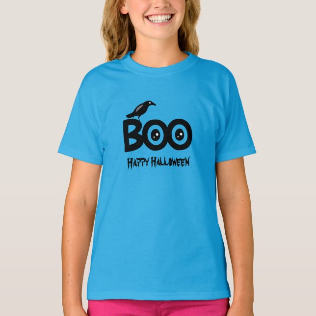 Camiseta Crow Happy Halloween (Frente)