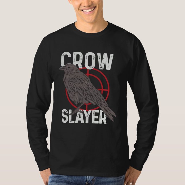 Camiseta Crow Hunting Shooting Season Hunter Slayer Raven B (Frente)