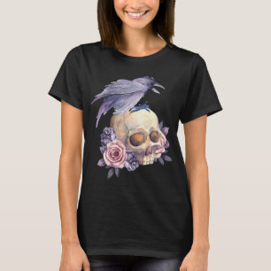 Camiseta Crow Line Art Crows Raven Bird Ornithologista Bird
